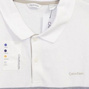 White/gray‎ Calvin Klein Men's Performance polo